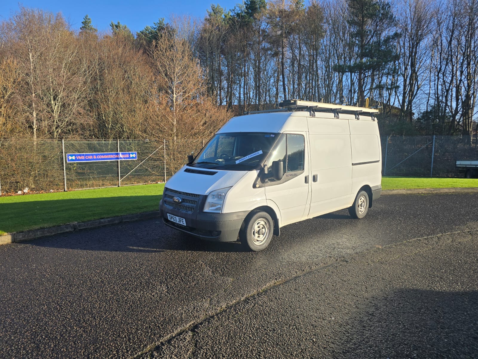 White medium wheelbase panel van for sale